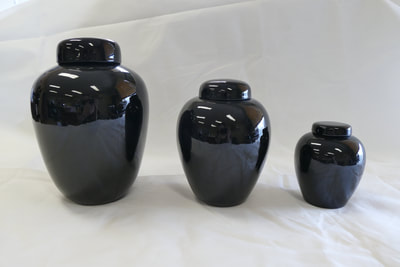 Black Urns (Various Sizes)