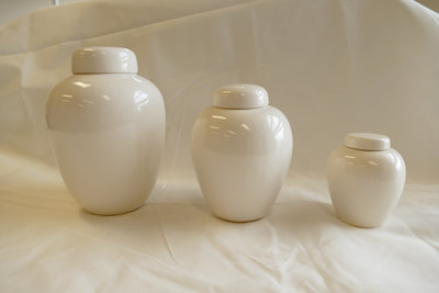 White Urns (Various Sizes)